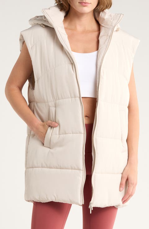 Hooded Long Quilted Vest