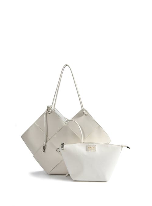 Bob Oré Blue Collection Taylor Tote In White