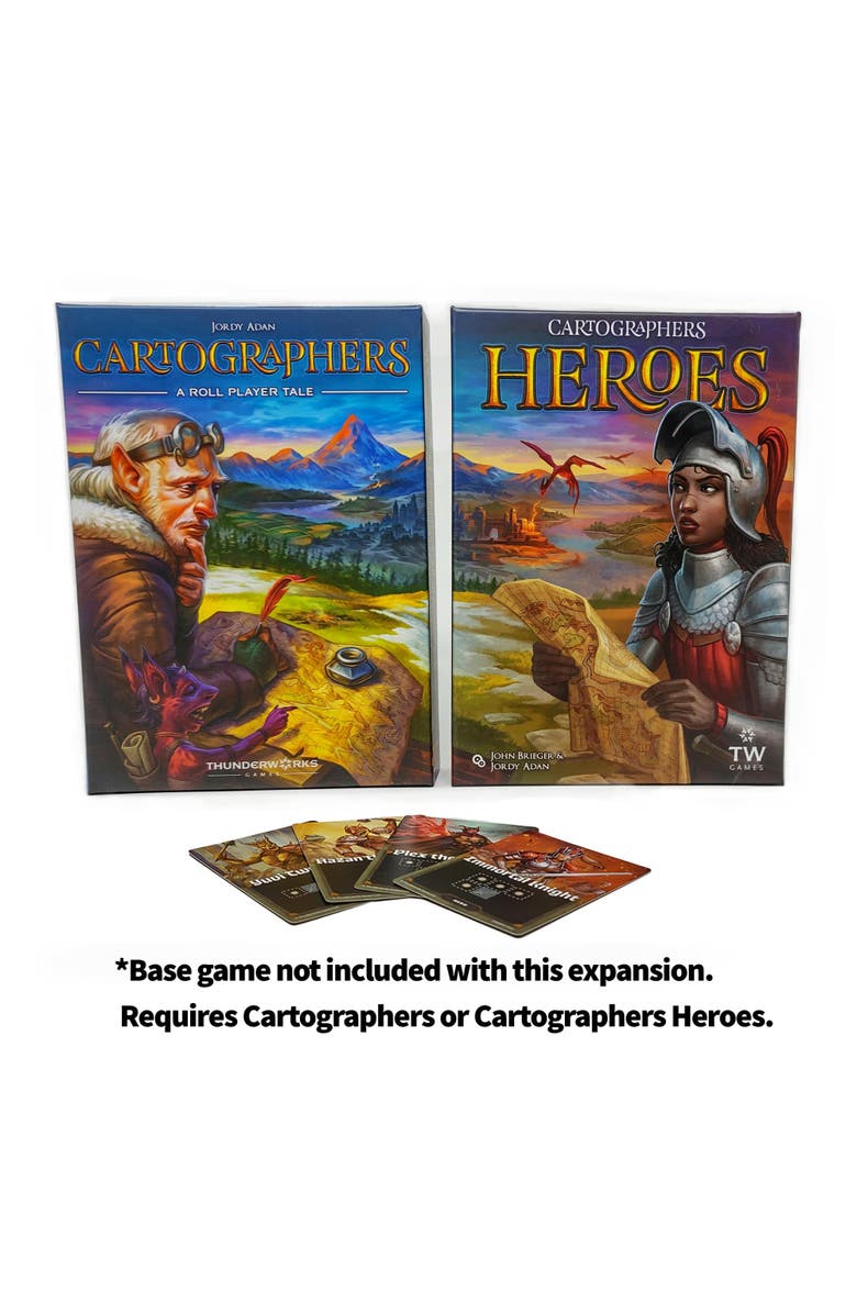 Thunderworks Games Cartographers Heroes Champions Miniexpansion With 4 New Heroes, Alternate, color, Multicolored
