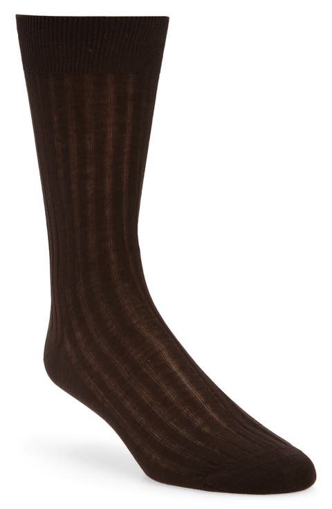 Cotton Rib Dress Socks