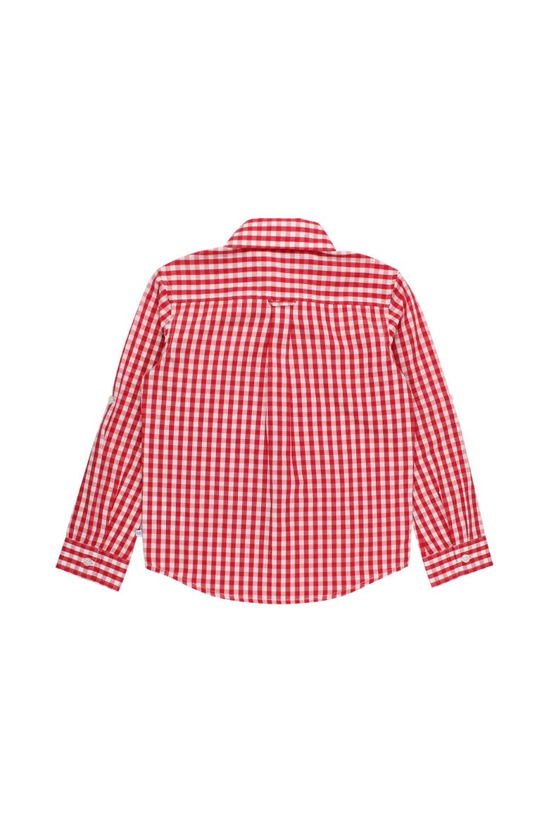 Boys Long Sleeve Button Down Shirt, Alternate, color, Classic Red Gingham