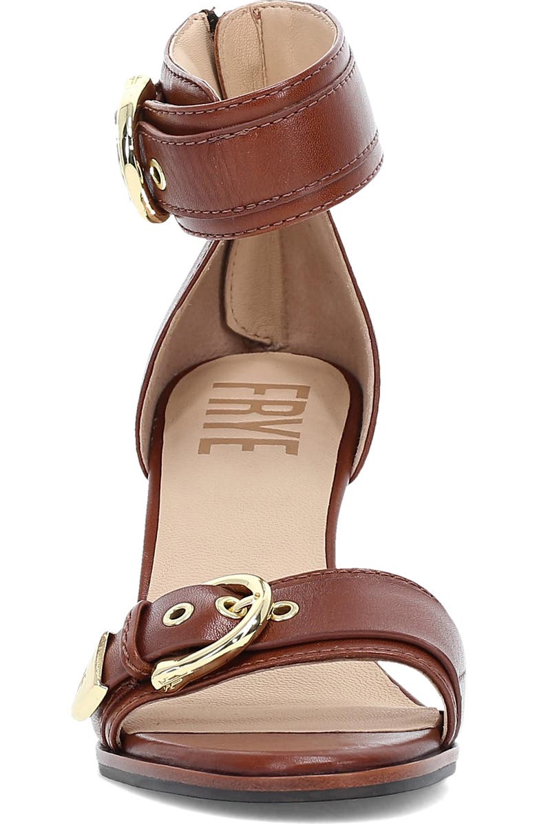Frye Rachel Ankle Strap Wedge Sandal, Alternate, color, Ivory