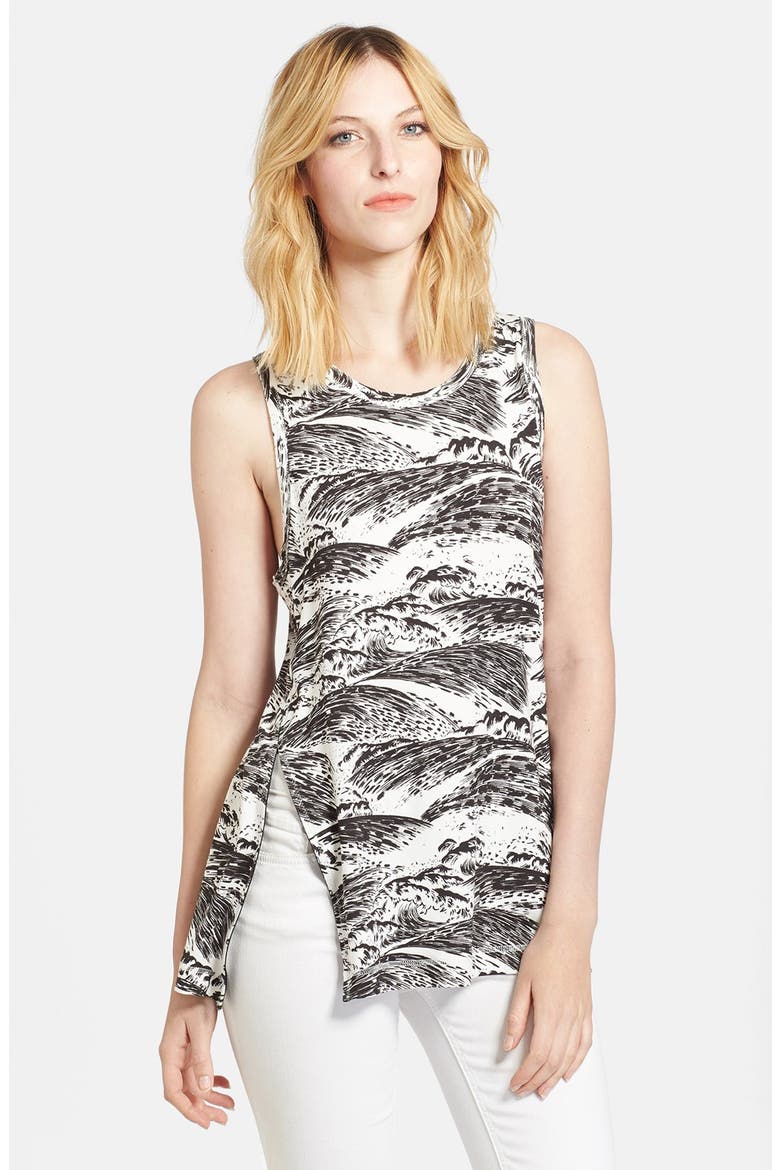 Wave Print Tank, Main, color, OPTIC WHITE