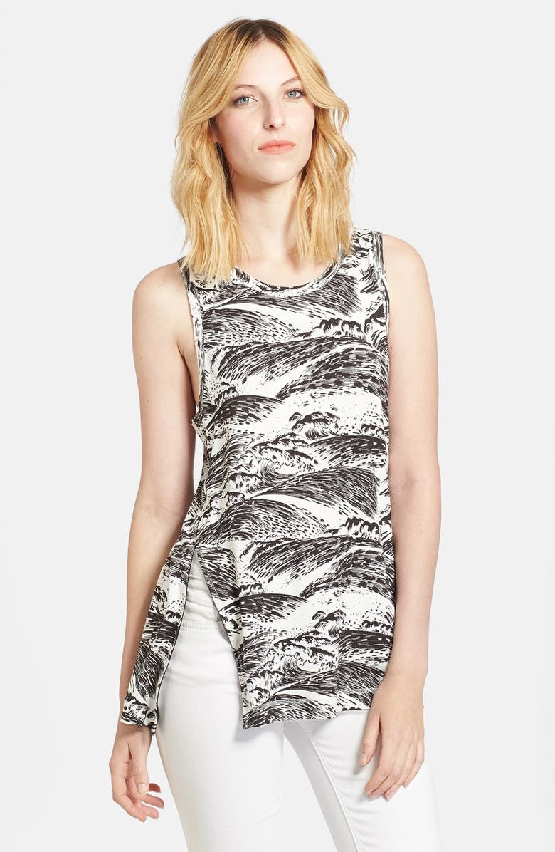 KENZO Wave Print Tank, Main, color, 