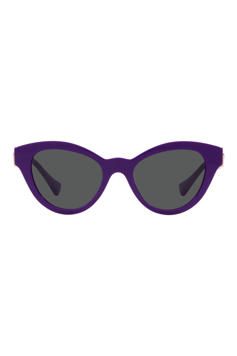 52mm Cat Eye Sunglasses, Main, color, PURPLE