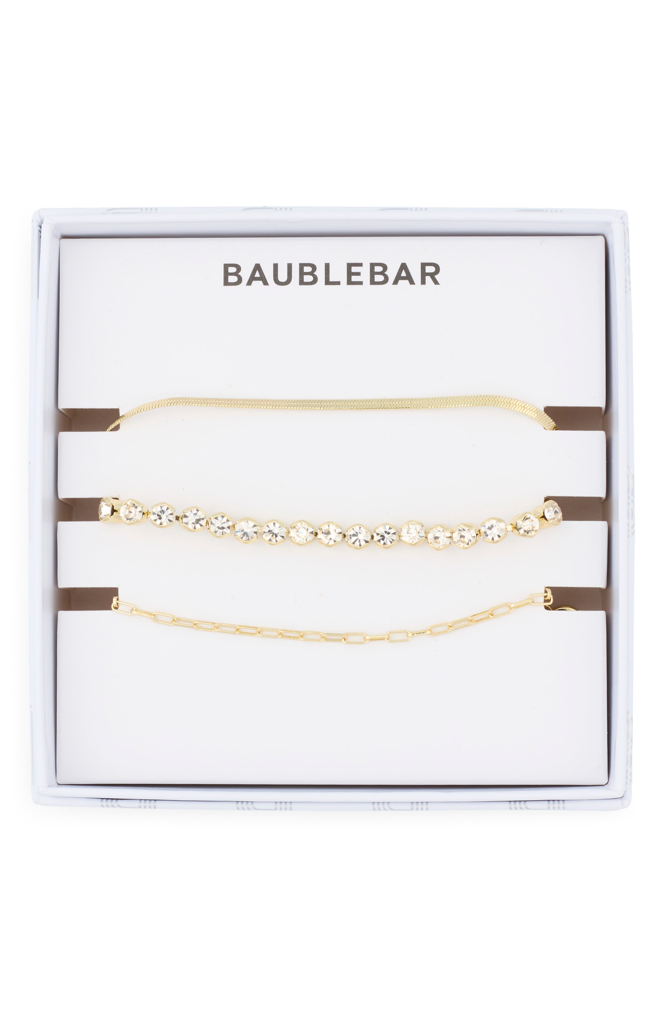 BaubleBar Set of 3 The Gold Standard Bracelets