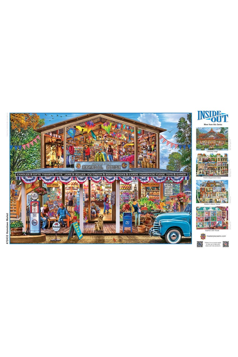 Hometown Market 1000 Piece Jigsaw Puzzle, Alternate, color, Multicolor