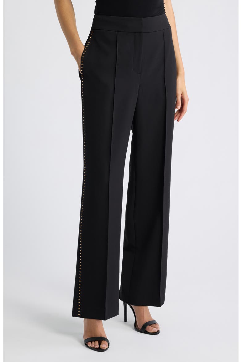 Margaret Pintuck Suit Pants, Main, color, NOIR