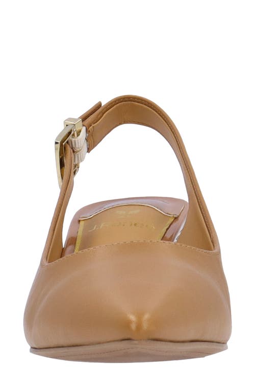 J. Reneé Mayetta Slingback Pointed Toe Pump In Brown
