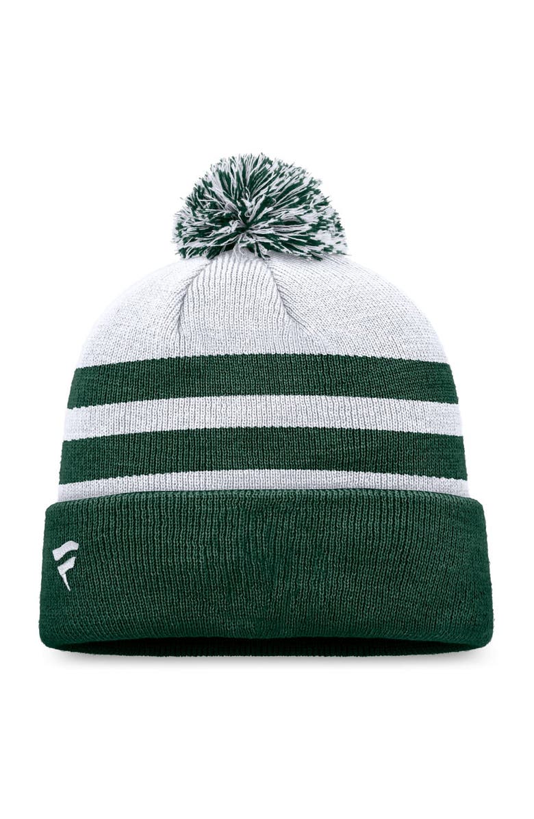 FANATICS Men's Fanatics Branded Green Green Bay Packers Cuffed Knit Hat with Pom, Alternate, color, 