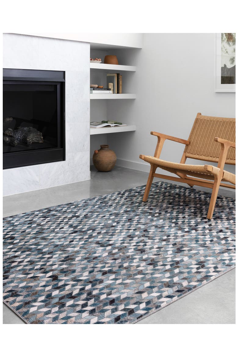 Maddox Collection Rug - Ocean/Grey - 8' x 10', Alternate, color, OCEAN / GREY