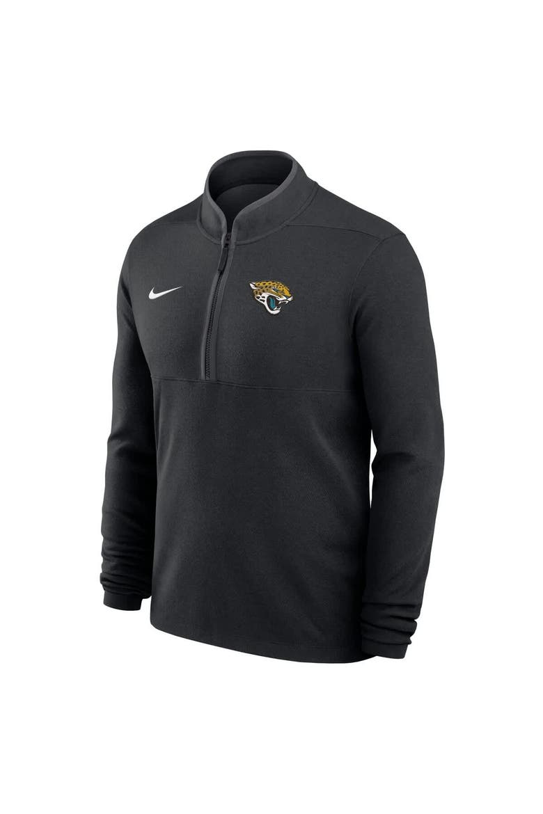 Men's Nike Black Jacksonville Jaguars Lightweight Victory Dri-FIT Half-Zip Pullover, Alternate, color, Black