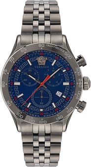 Versace Hellenyium Chronograph Bracelet Watch, 44mm