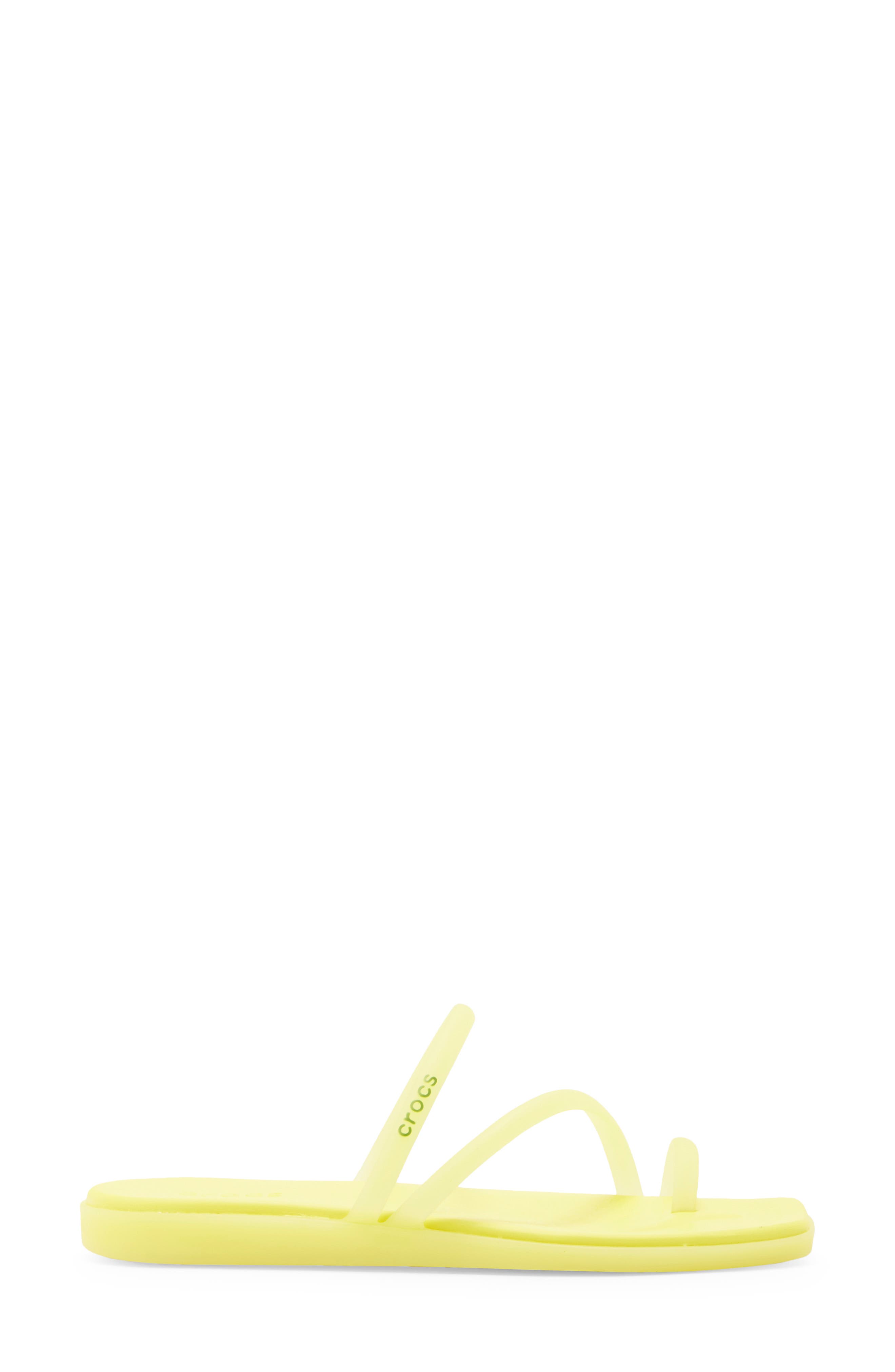 Miami Frosted Toe Loop Sandal, Alternate, color, LIMON