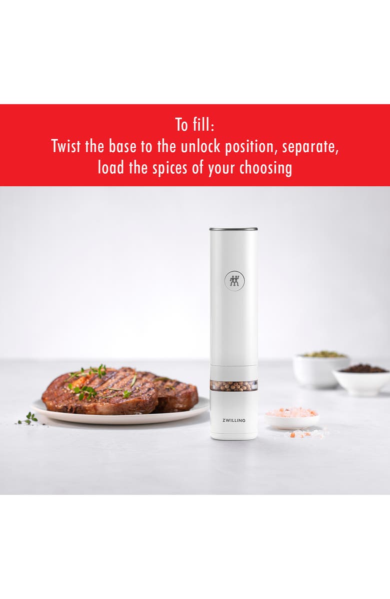 ZWILLING Enfinigy Electric Mill, Alternate, color, White