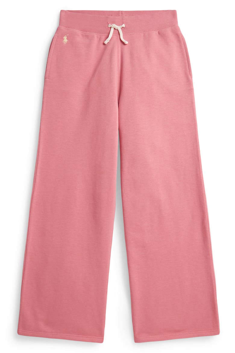 Kids' Cotton Blend Fleece Sweatpants, Main, color, DESERT ROSE