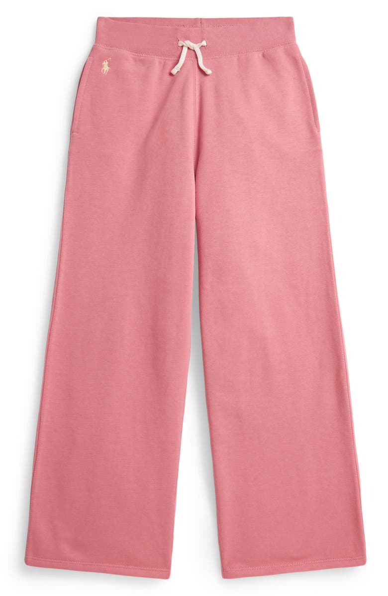 Polo Ralph Lauren Kids' Cotton Blend Fleece Sweatpants, Main, color, Desert Rose