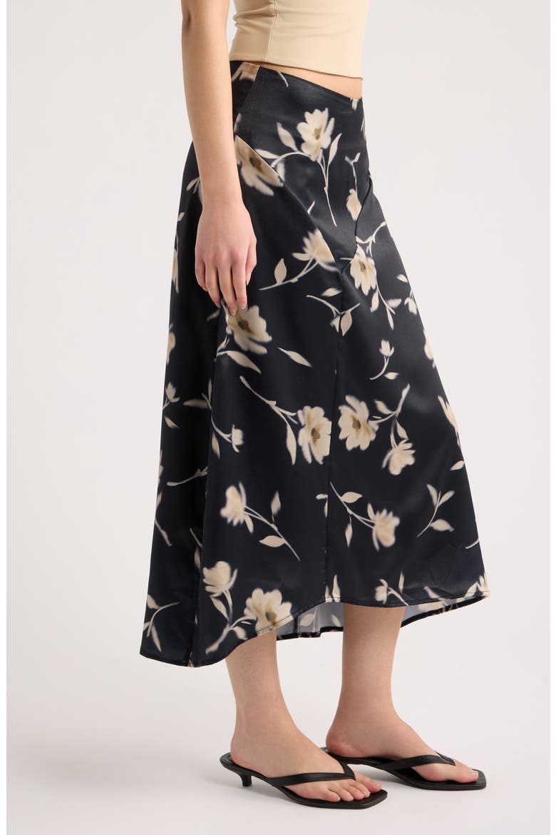 Lewinae Midi Skirt, Alternate, color, BLACK