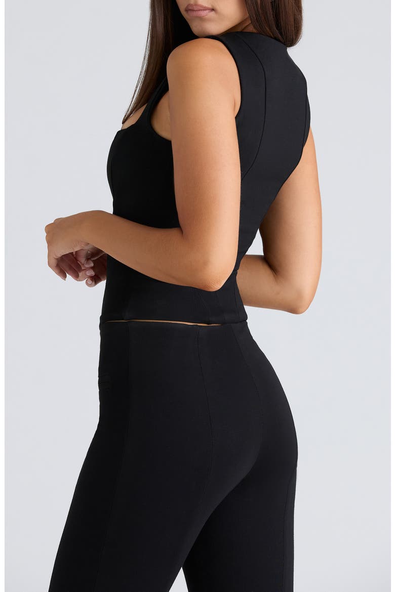 The Balconette Corset Top, Alternate, color, BLACK