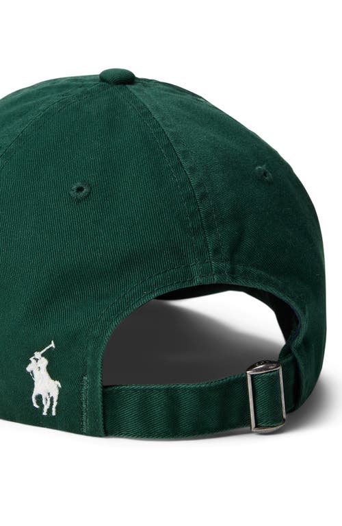 Polo Ralph Lauren Classic Sport Cotton Twill Baseball Cap In Green