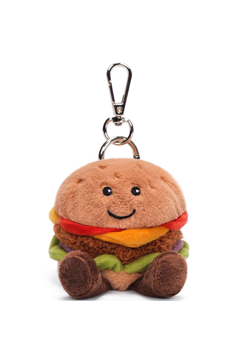 Plush Bag Charm Juicy Cheese Burger, Main, color, Multicolored