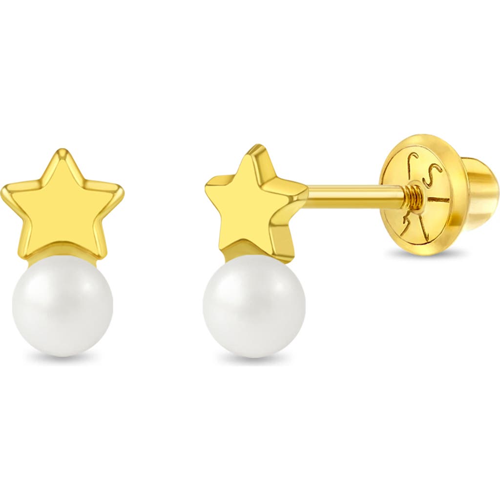 In Season Jewelry 14k Shaped Drop Girl Earrings