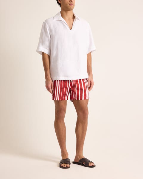 Vincent Linen Relaxed Fit Overhead Linen Shirt