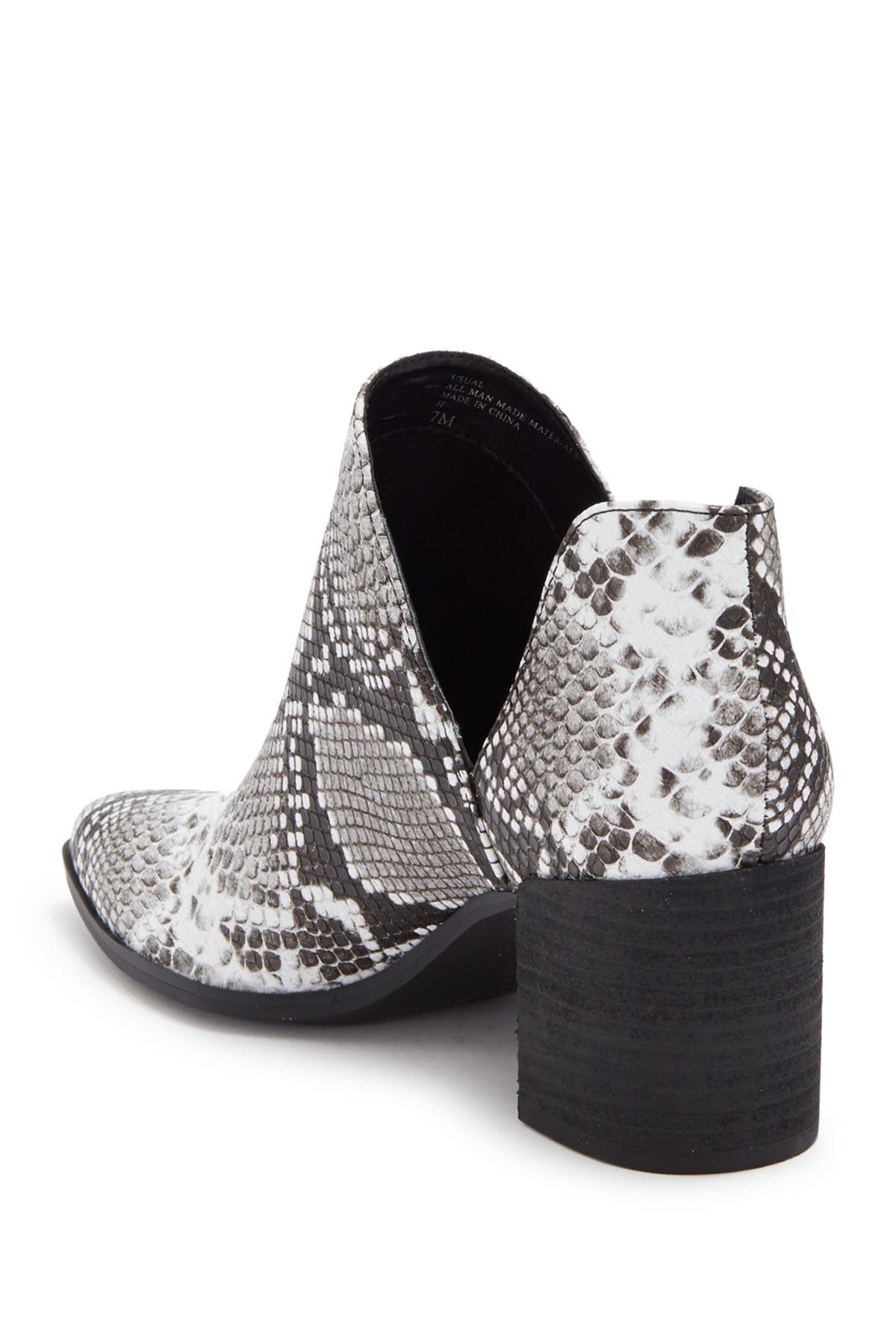 Charles David Usual Snakeskin Print Bootie, Alternate, color, 