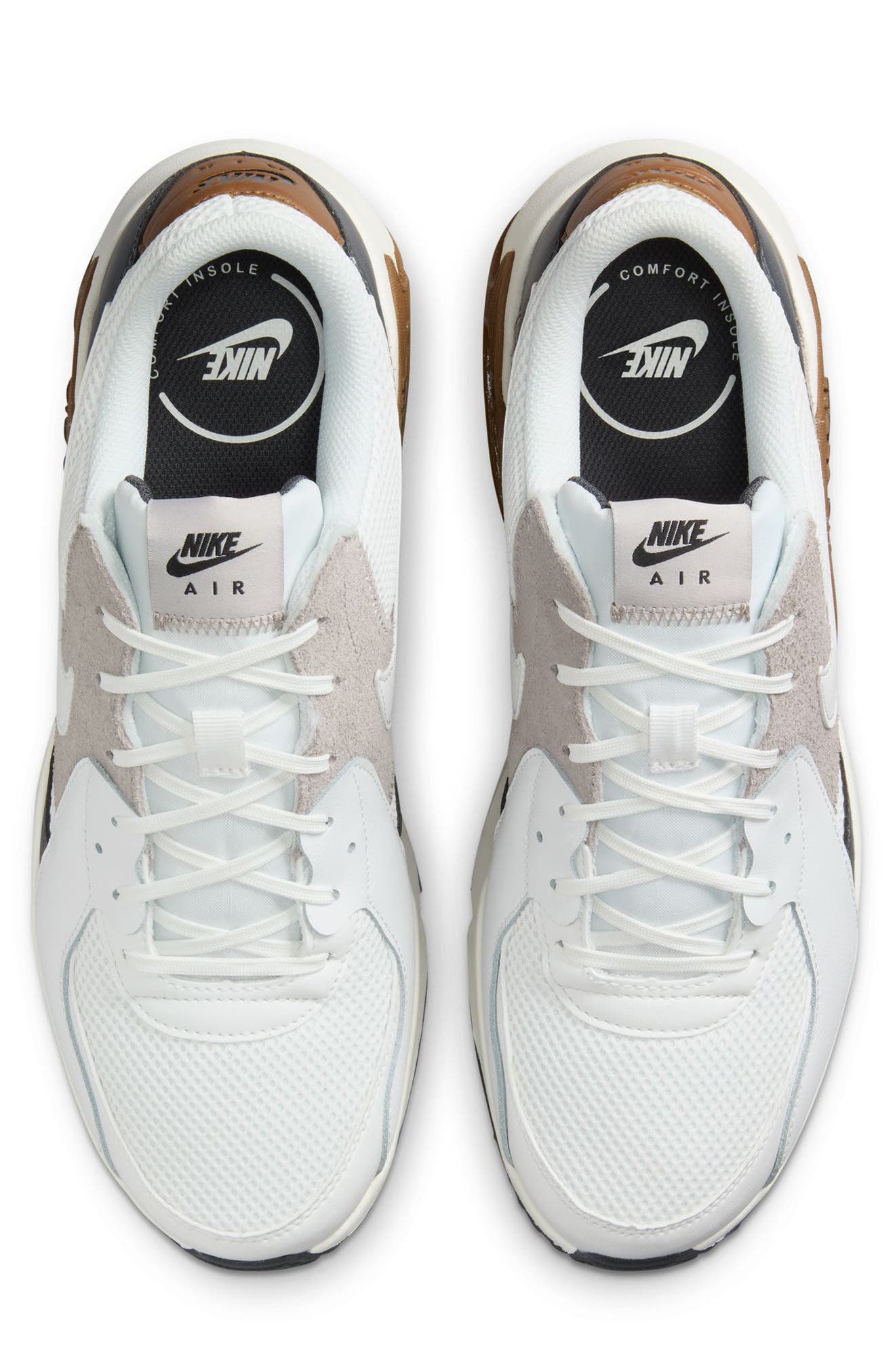 Nike Air Max Excee Sneaker, Alternate, color, 102 Summit White/Summit White-Lt British Tan