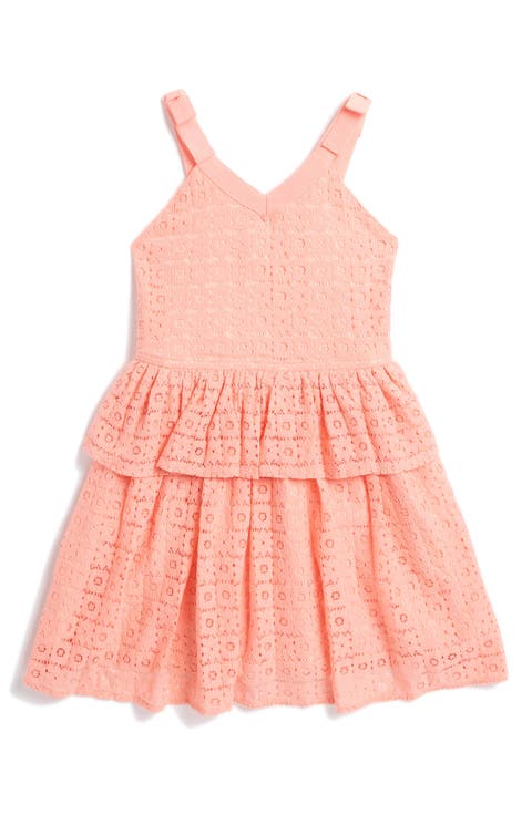 Kids' Bow Shoulder Lace Dress (Big Kid)