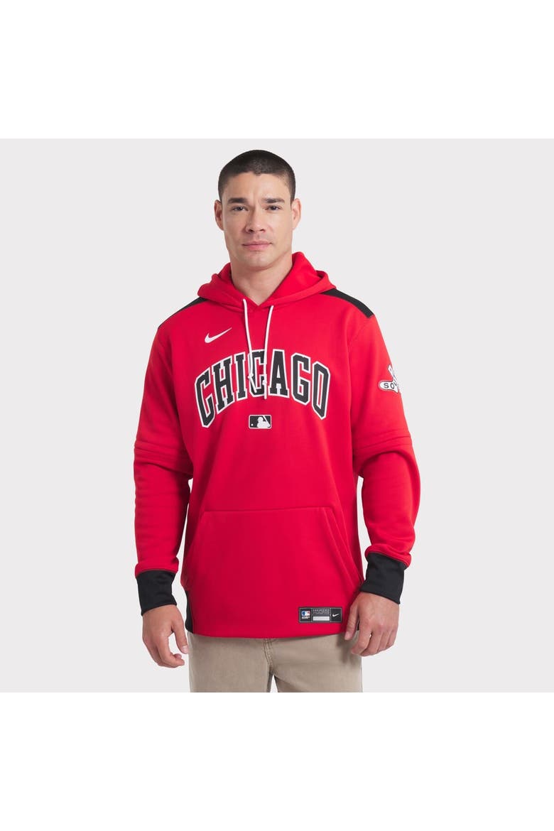 Men's Nike Red/Black Chicago White Sox 2025 City Connect Authentic Collection Performance Pullover Hoodie, Alternate, color, Red