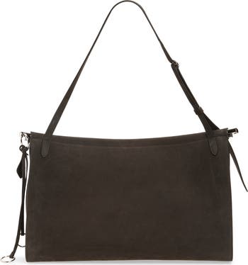 Alaïa Large Le Click East/West Suede Shoulder Bag | Nordstrom