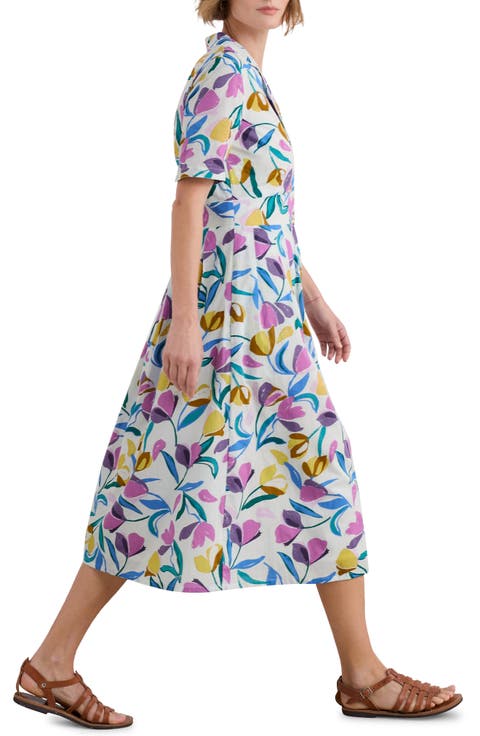 Tulips Organic Cotton Shirtdress