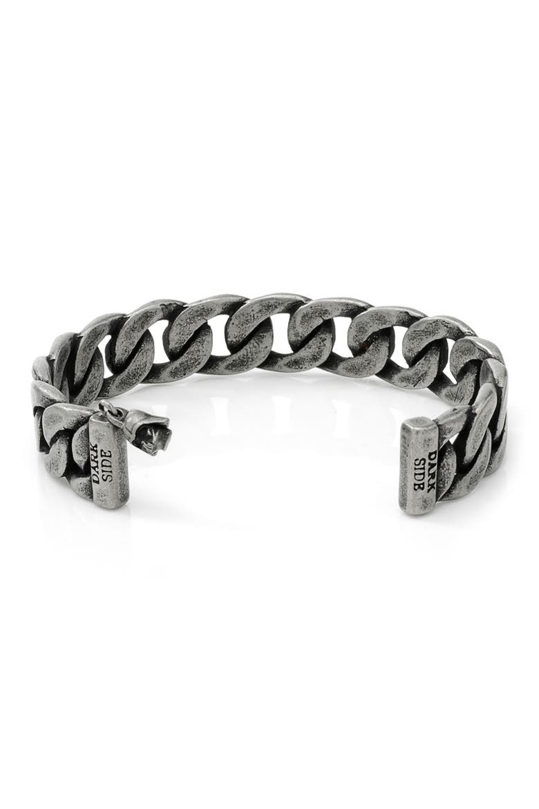 Men's Darth Vader Stainless Steel Cuff Bracelet, Alternate, color, SILVER