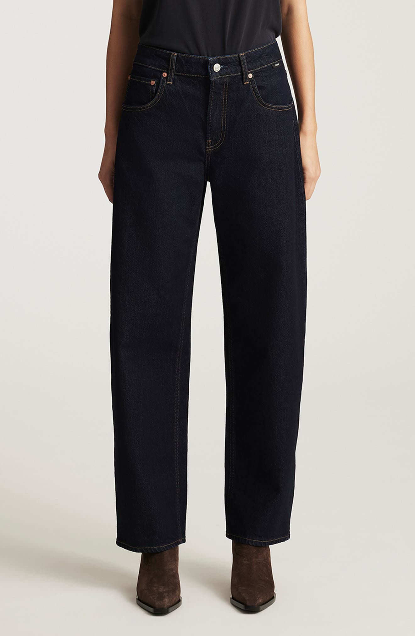 Nica High Waist Barrel Leg Jeans