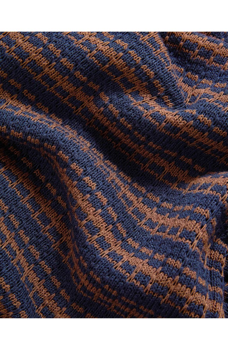 Veronica Beard Yadira Stripe Kick Flare Pants, Alternate, color, Navy Dark Umber Multi