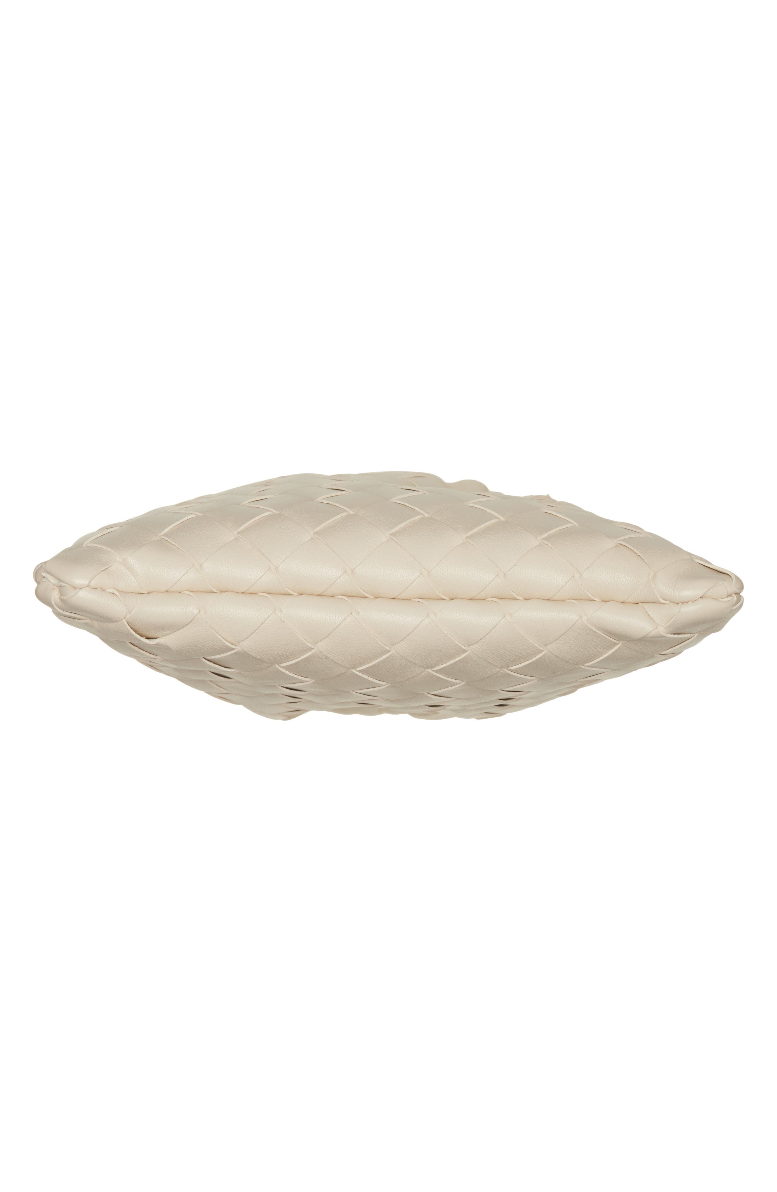 Bottega Veneta Small Dustbag Intrecciato Leather Shoulder Bag, Alternate, color, 9197 Sea Salt-Gold