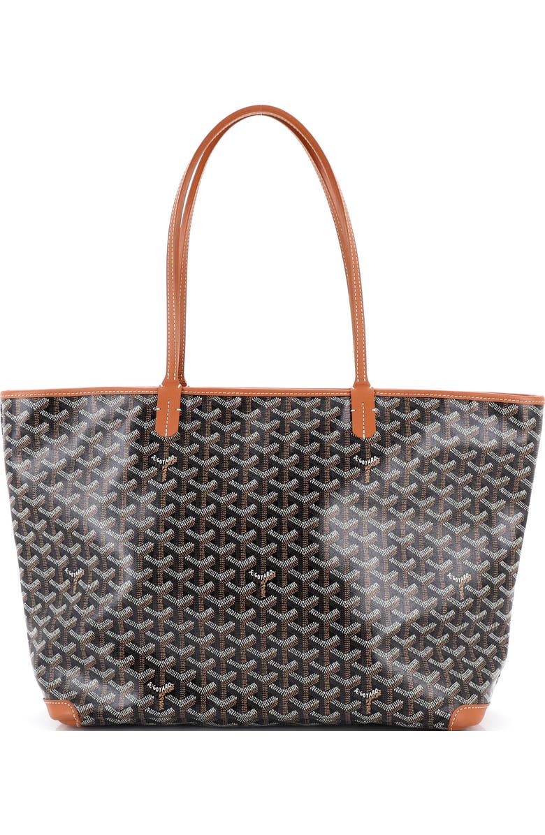 Pre-Owned Goyard Artois Tote Coated Canvas MM, Main, color, Brown