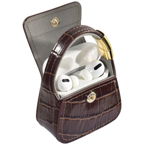 Mini Croc Purse Charm For Airpods® + Wired Headphones