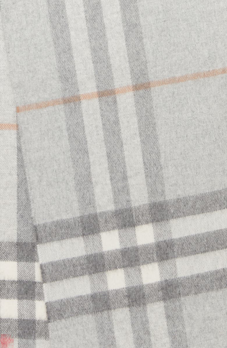 Burberry Giant Icon Check Cashmere Scarf, Alternate, color, 