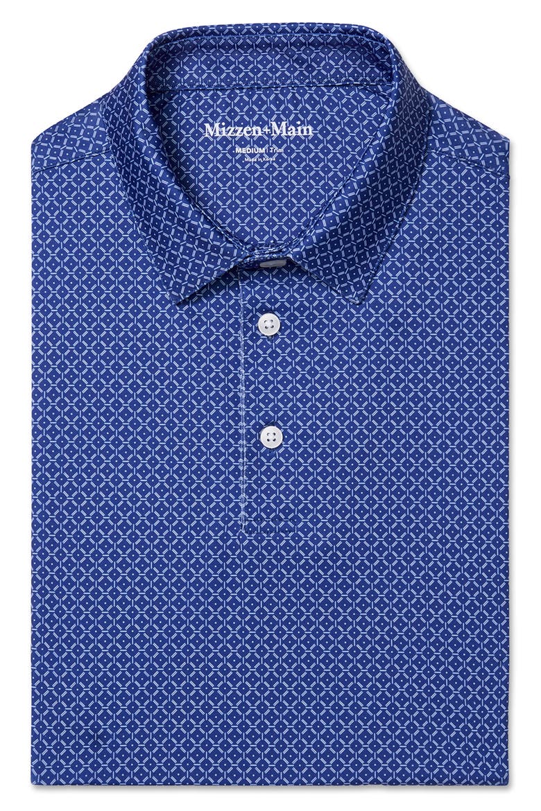Versa Trim Fit Cobalt Diagonal Dot Polo, Alternate, color, COBALT DIAGONAL DOT