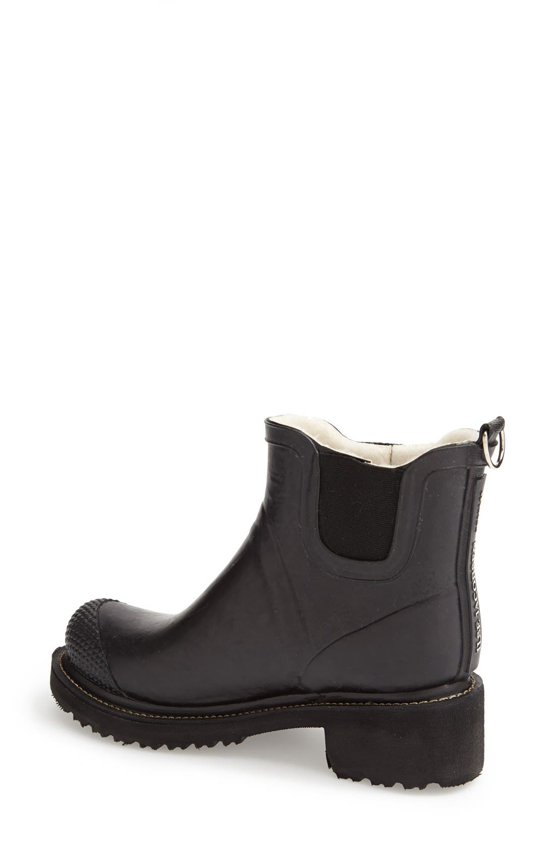Ilse Jacobsen RUB 47 Short Waterproof Rain Boot, Alternate, color, Black