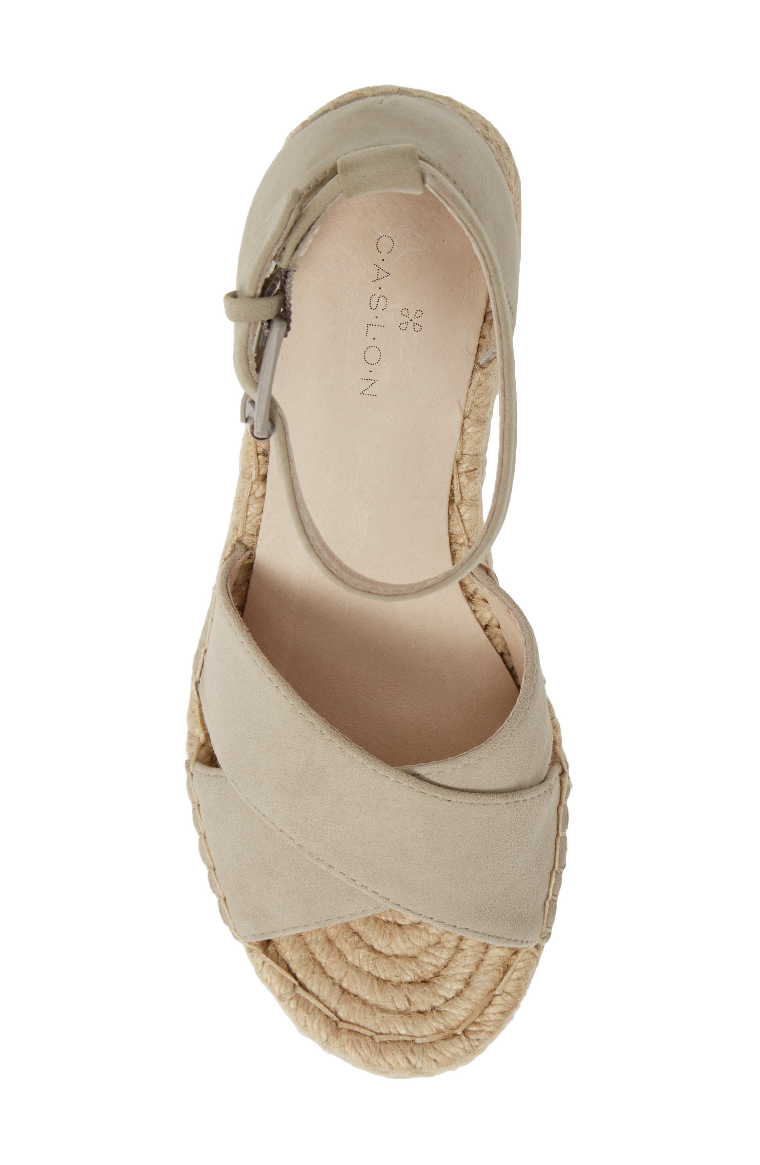 Shiloh Espadrille Sandal, Alternate, color, STONE SUEDE