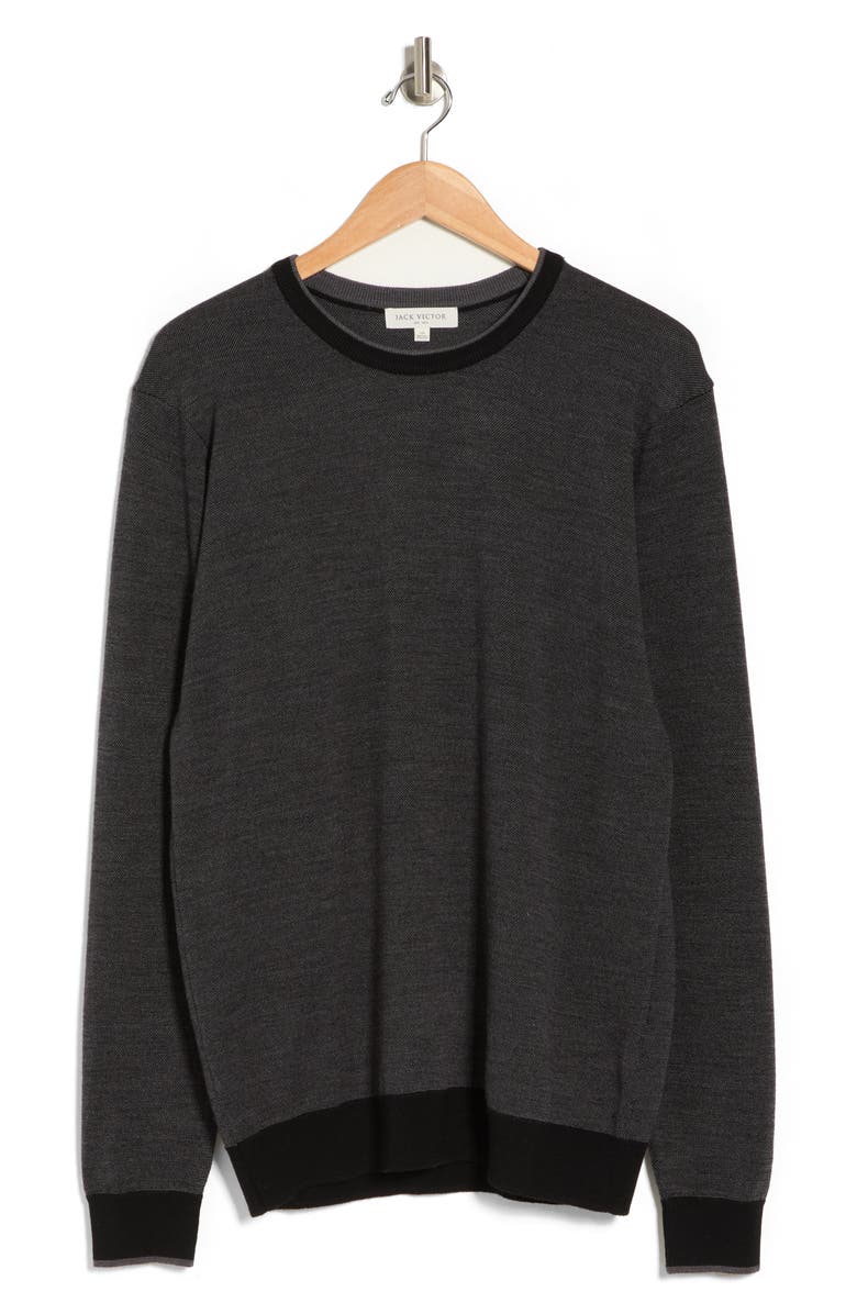 Jack Victor Merino Wool Crewneck Sweater, Alternate, color, 