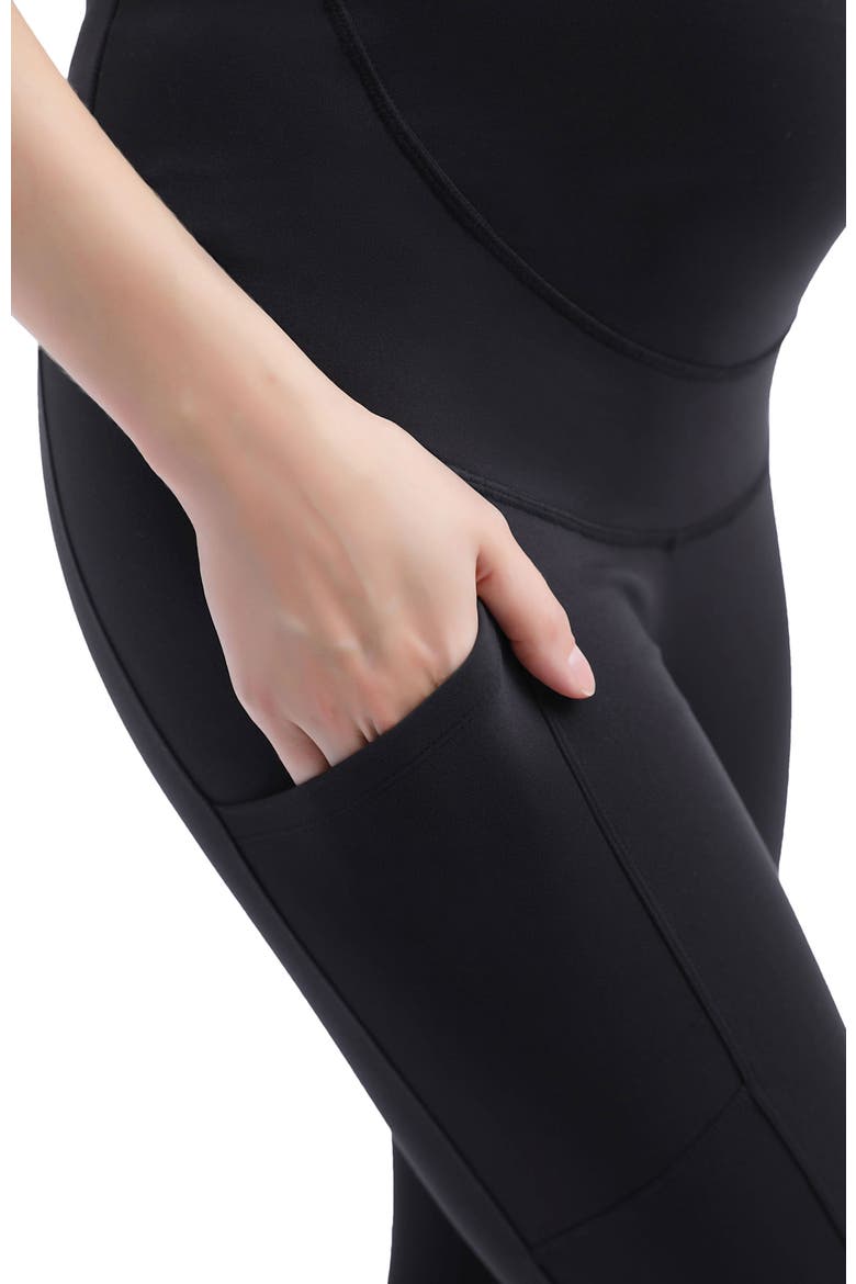 Sol Belly & Back Support Pocket Maternity Leggings, Alternate, color, Black