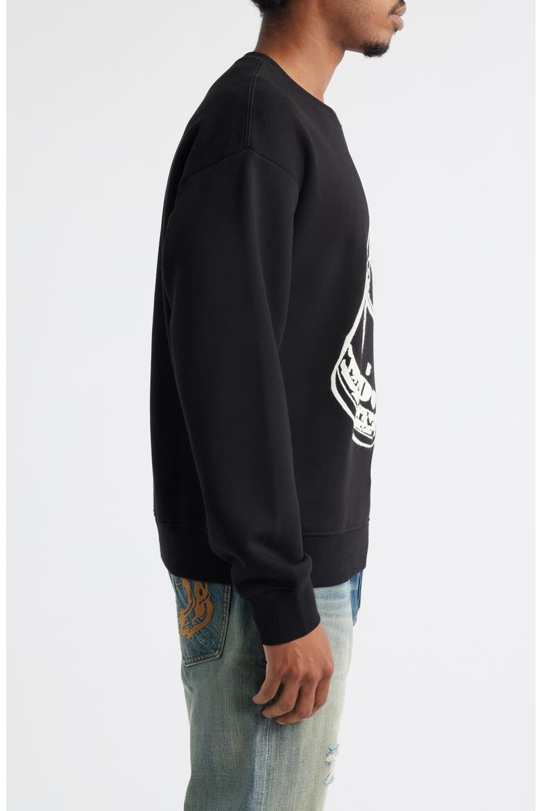 Roll Graphic Sweatshirt, Alternate, color, BLACK