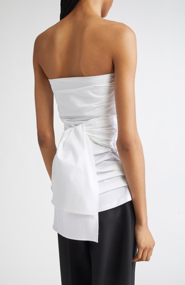Proenza Schouler Lena Strapless Tie Back Top, Alternate, color, Off White