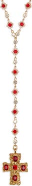 VIDAKUSH Belvedere Cross Rosary Chain Necklace