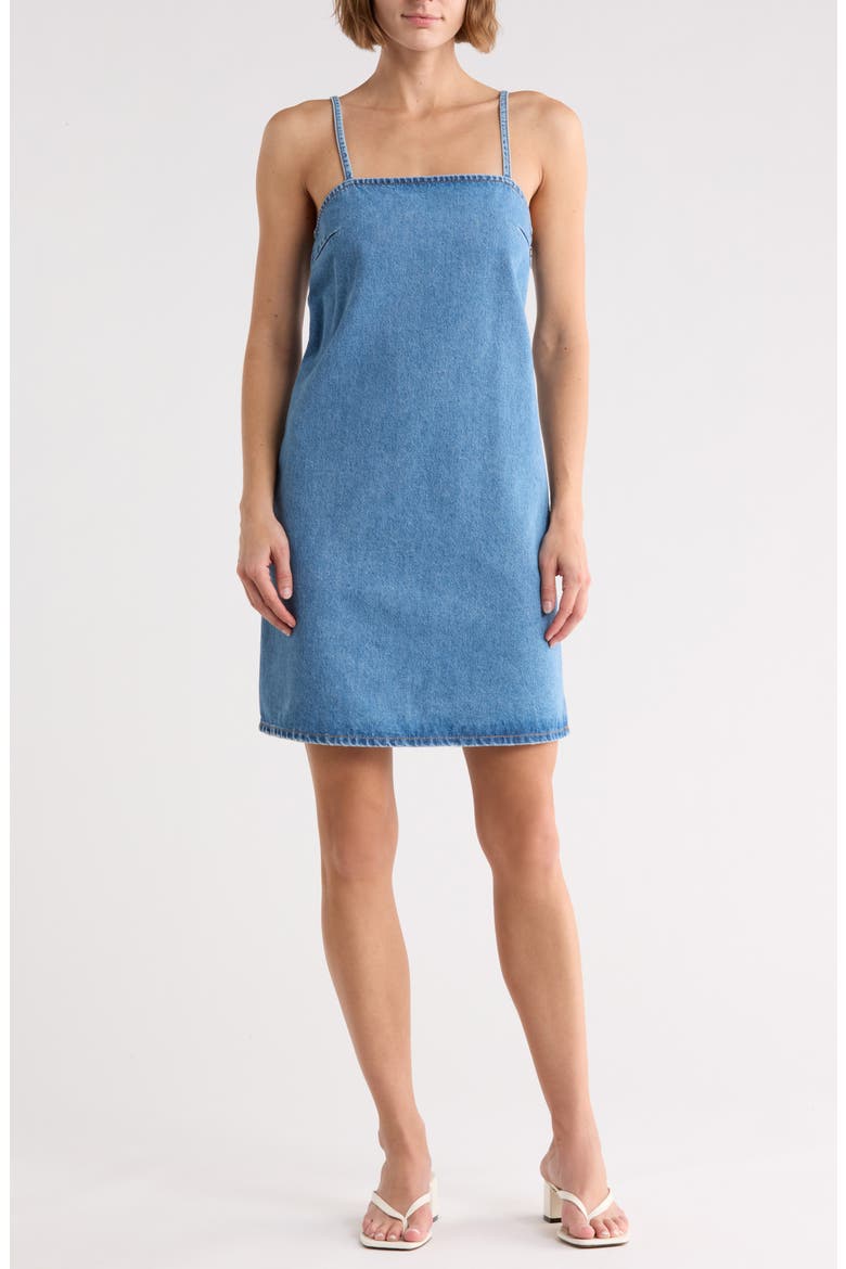 Garcy Cotton Dress, Main, color, BRIGHT BLUE