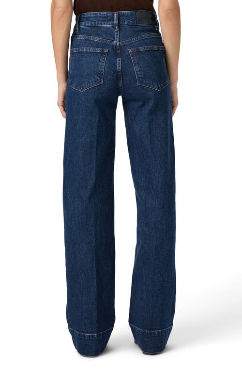 Paige Sasha Patch Pocket High Waist Wide Leg Jeans In Blue